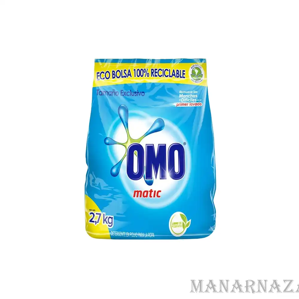 Detergente En Polvo Omo Matic Kg Distribuidora Manar