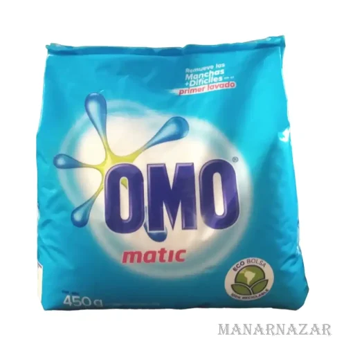 Detergente en Polvo Omo Matic 450g