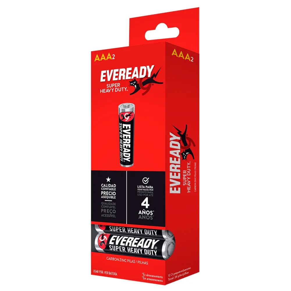 Pilas Eveready AAA caja 24 u