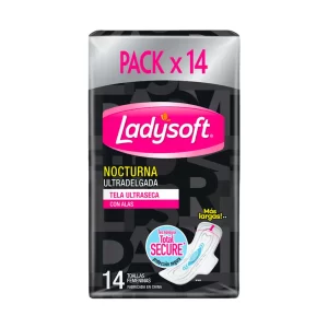 Ladysoft Nocturna Ultradelgada con Alas 14 u