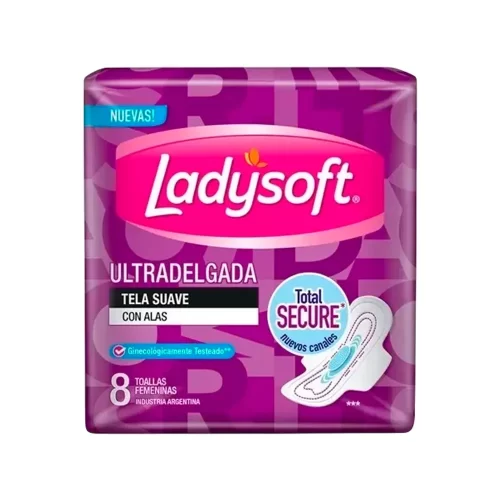 Ladysoft Ultradelgada con Alas 8 u