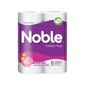 Papel Higiénico Noble Doble Hoja 6 Rollos 22 m