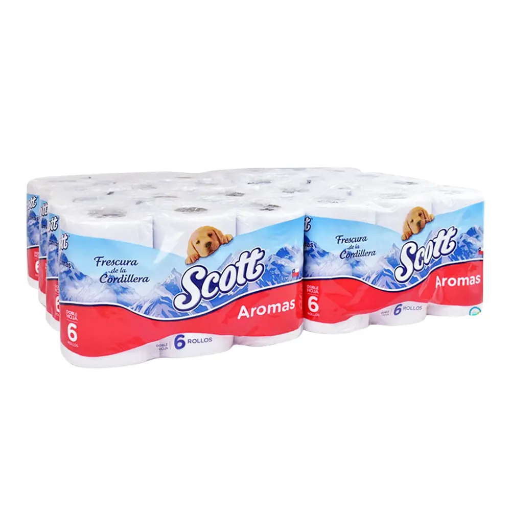Papel Higiénico Scott Aromas 6 Rollos Manga