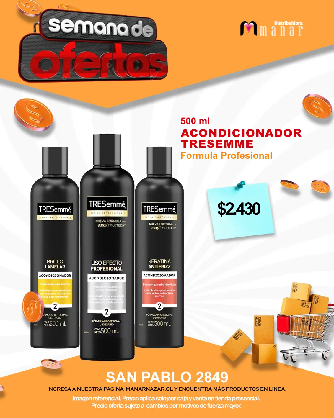 Acondicionador Tresemme 500 ml
