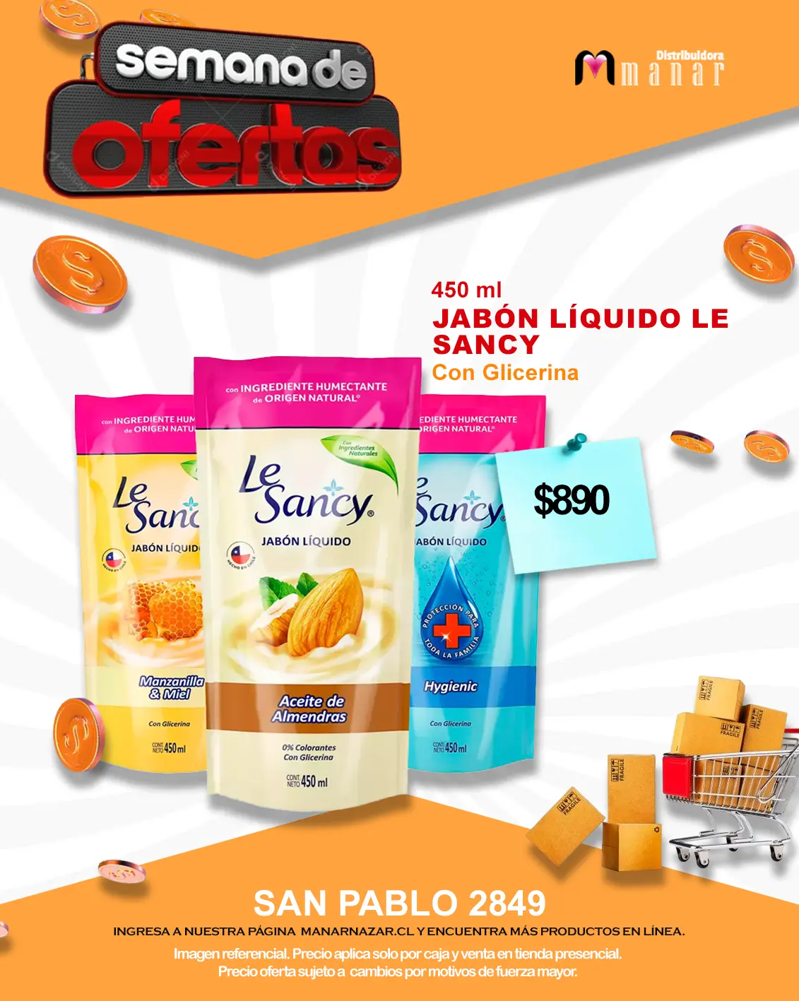 Jabón Le Sancy 450 ml