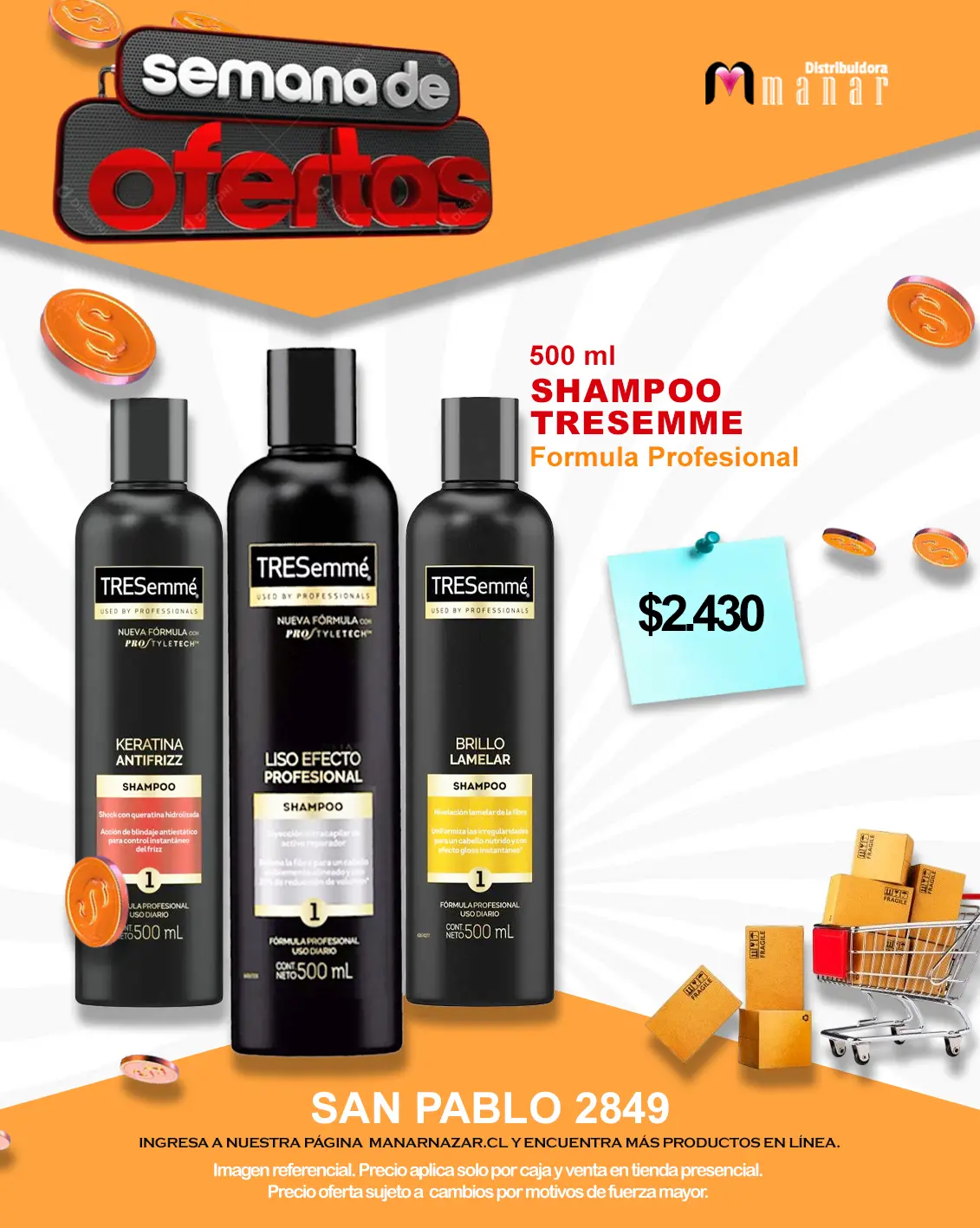 Shampoo Tresemme 500ml