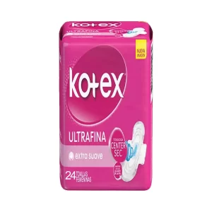 Toallas Femeninas Kotex Ultrafina Extra Suave 24 u