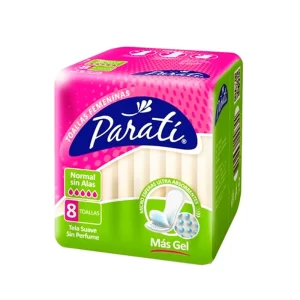Toallas Femeninas Paratí Normal sin Alas 8 u
