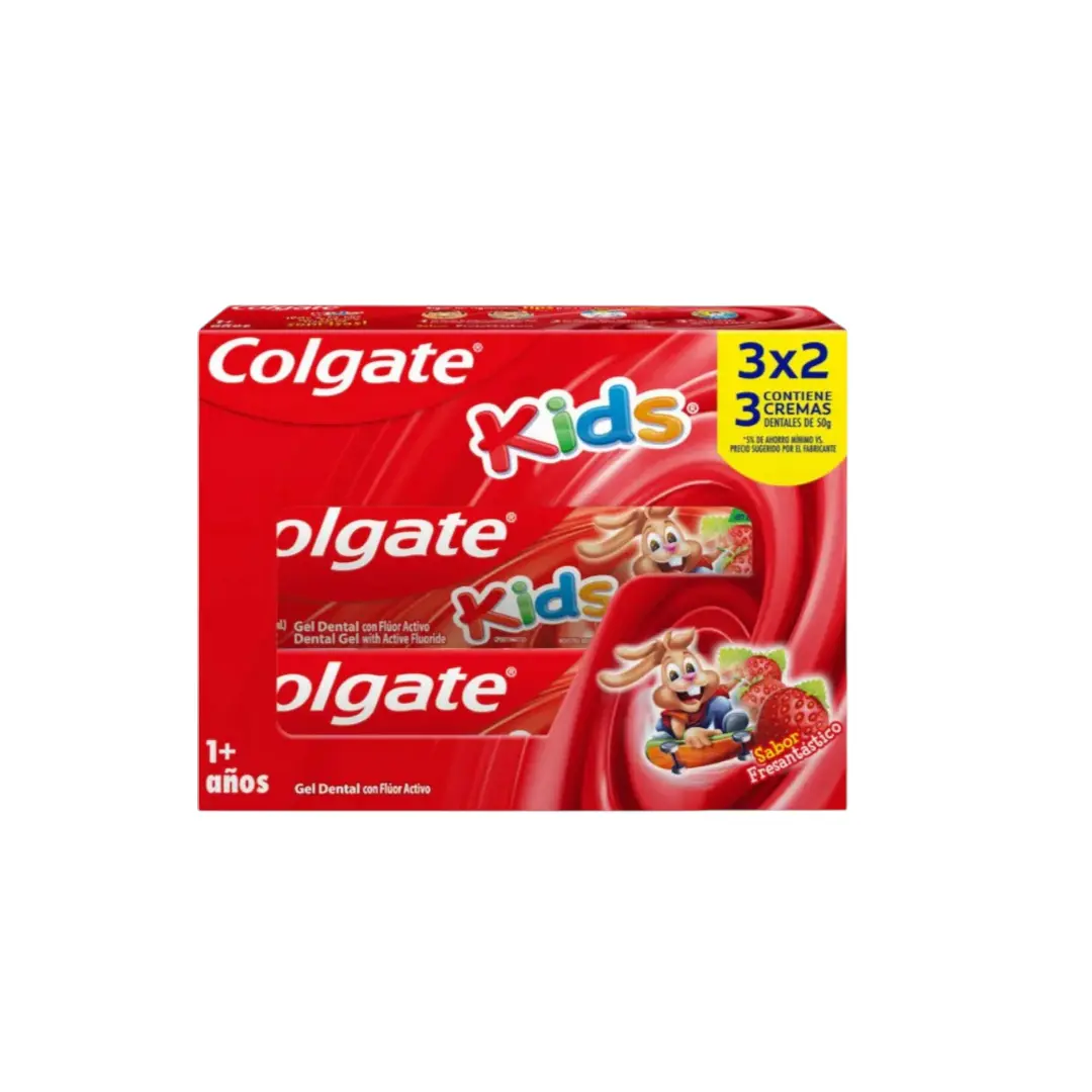Pasta Dental Colgate Kids Pack 3x2 90 g