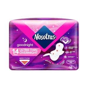 Toallas Ultra Thin Overnight Nosotras 14 u